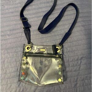 hammitt crossbody clear with blue strap
